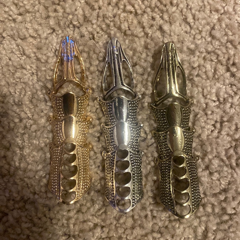 Finger cuff rings